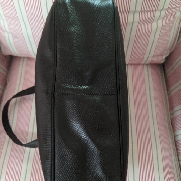 Dior vintage black leather handbag purse - Picture 5 of 10
